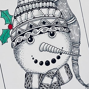 Zentangle Workshop: Snowman